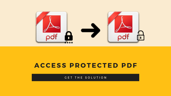 accessing password protected pdf