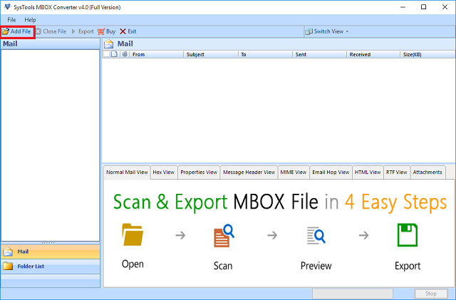 import mbox file in outlook