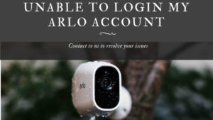 unable to login arlo account