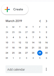 click on the 3-dots adjacent to Add Calendar